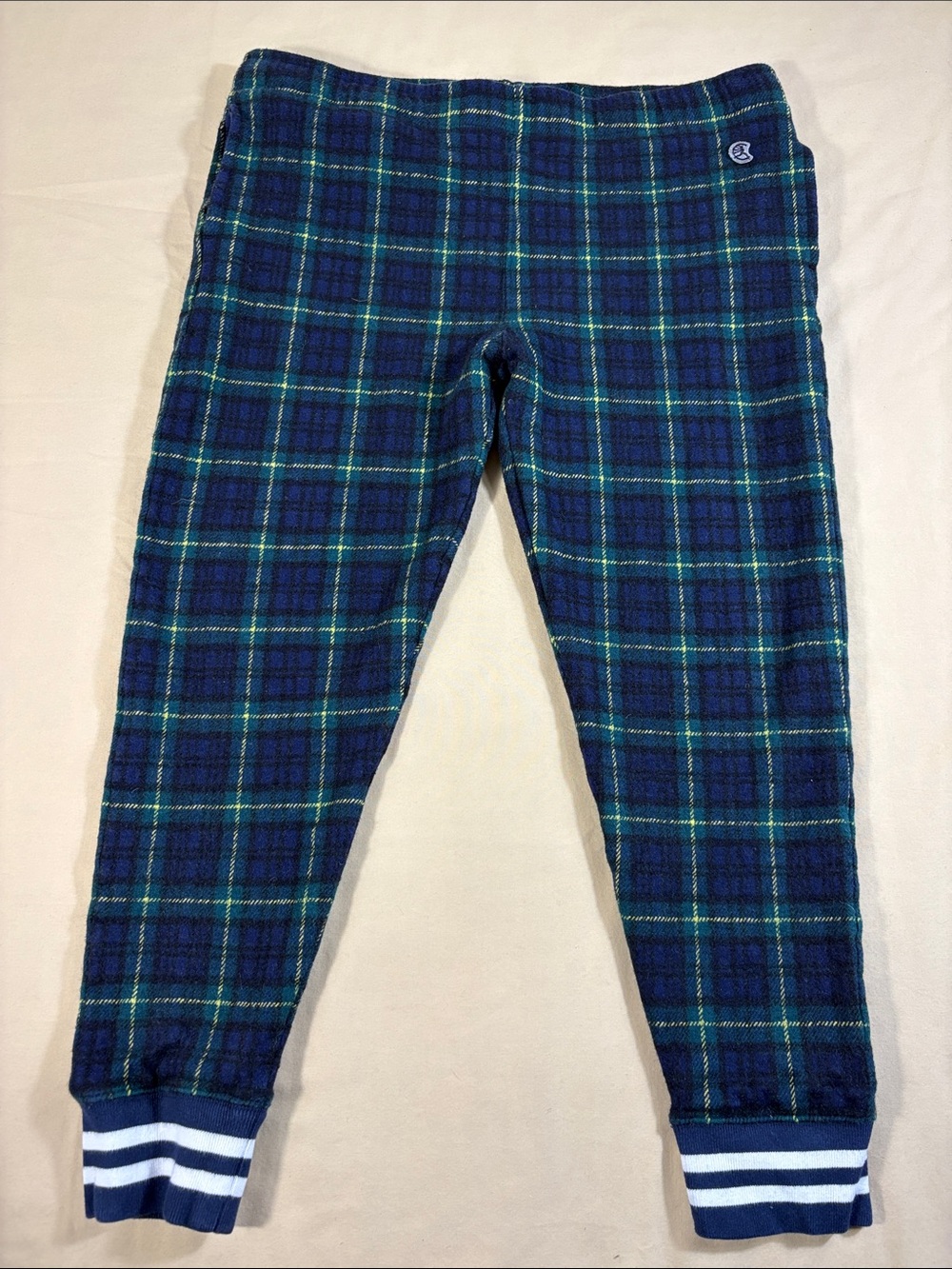 Todd Snyder Champion Wool Blend Plaid Joggers XL Men Track Pants Blue Green Lux